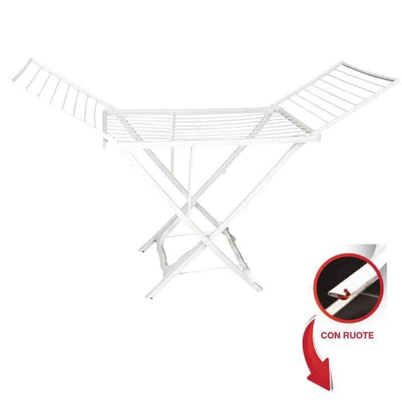 TENDEDERO PLEGABLE CON RUEDAS BALCÓN EXTERIOR 18 METROS MT 400DU