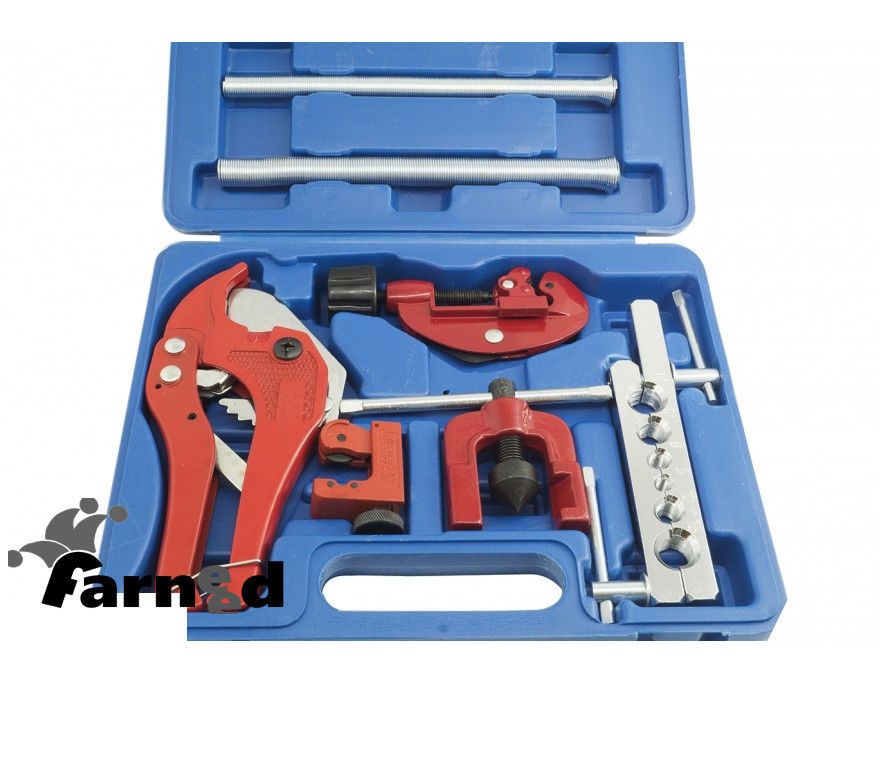 KIT DE 9 PIEZAS CORTADOR DE TUBOS DOBLADORA DE TUBOS CORTADOR DE TUBOS MÁQUINA DE CARPETA AZUL