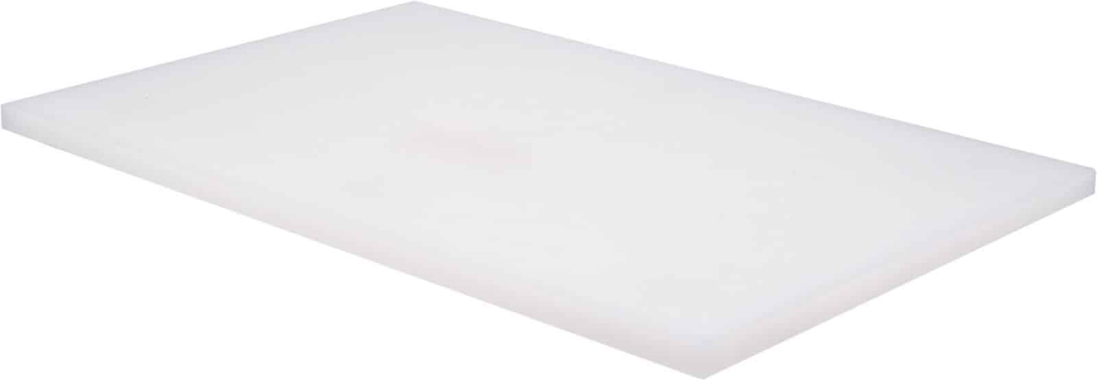 18316 TABLA DE CORTAR DE POLIETILENO PARA ALIMENTOS BLANCO VERDE AMARILLO PIES DE COCINA 60X40X2 BLANCO