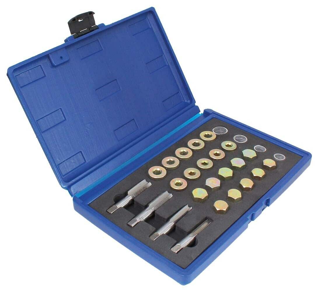 KIT DE ESCAPE ROSCAS DE TAPÓN DE CÁRTER DE ACEITE REPARACIÓN DE ROSCA DE COCHE 64pcs 721sa