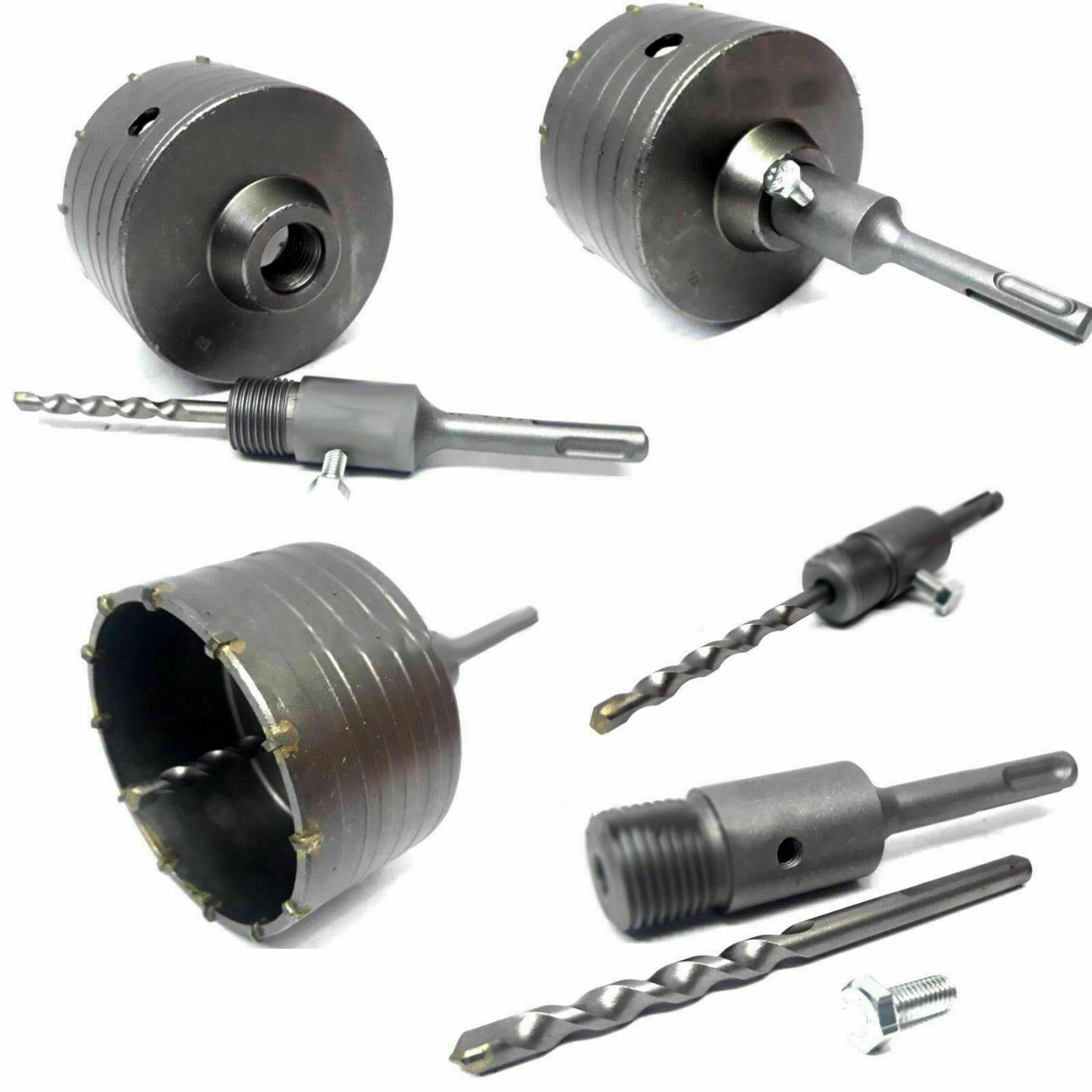 BROCA COPA DE PERFORACIÓN DE NÚCLEO 100 MM PARA CORTADORES DE PARED VARILLA DE CEMENTO DE PIEDRA SDS PLUS HO311