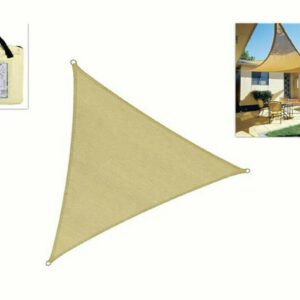 TOLDO DE SOMBREADO TRIANGULAR CUBIERTA SOLAR DE JARDÍN 3X3X3 346