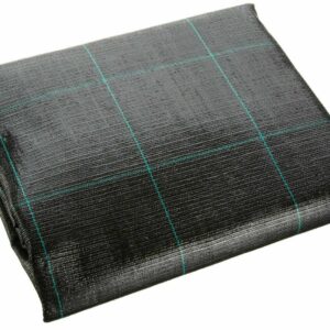 LÁMINA DE ACOLCHADO ANTICORREAS DE POLIPROPILENO VERDE A CUADROS NEGROS MT 100 X 1 mt