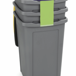 Tris bins bins bins contenedores de basura de plástico 3 colores 50 lt 634du