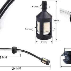 TANQUE DE FILTRO DE COMBUSTIBLE DESBROZADORA DE TUBOS MOTOSIERRA DE GOMA SOPLADOR
