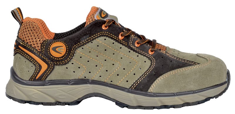 ZAPATOS DE SEGURIDAD DE TRABAJO BAJO COFRA NEW TWISTER ZAPATO BEIGE S1P SRC 43