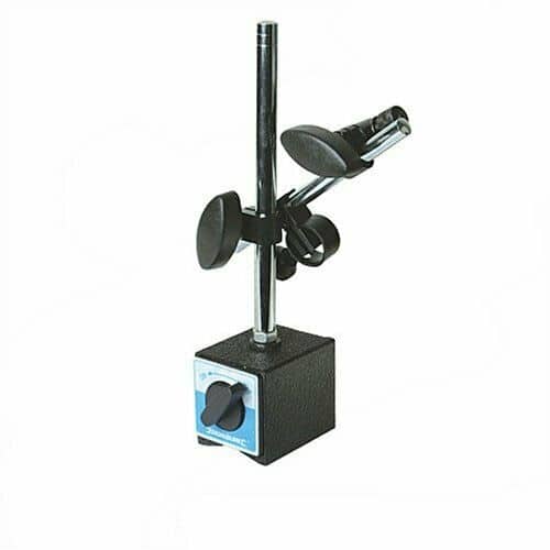 BASE MAGNÉTICA ARTICULADA PARA TUBO DE CUADRANTE MUELLE DE TORNO DE SOPORTE MAGNÉTICO L